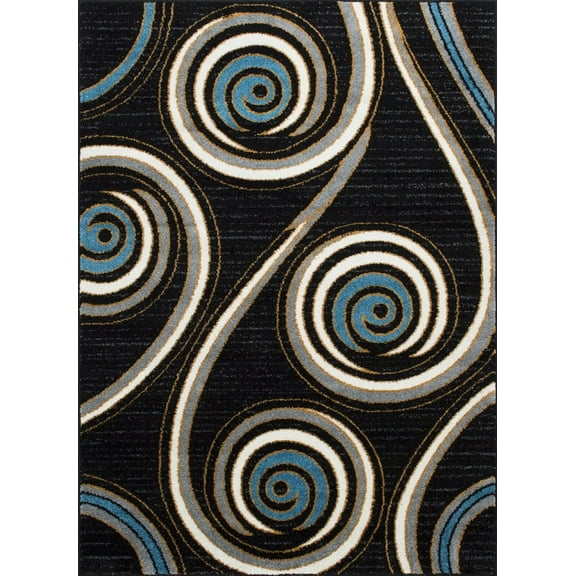 Allstar Rugs Grey Modern & Contemporary Rectangular Accent Rug