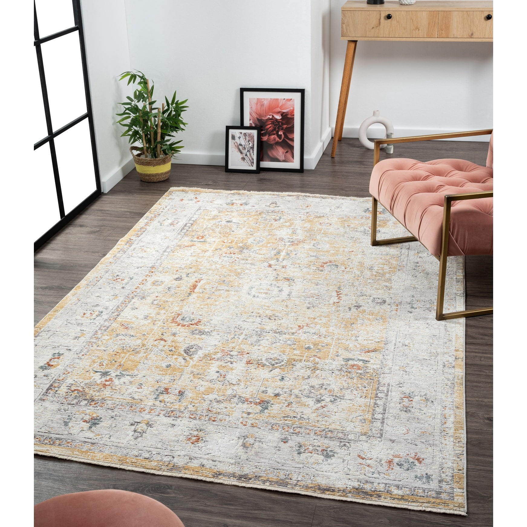 Allstar Rugs Persian Themed Polyester Area Rug 2' 0