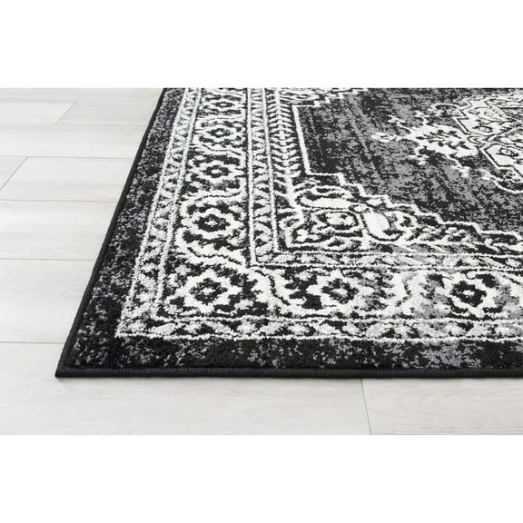 Allstar Rugs White French Country Rectangular Accent Rug
