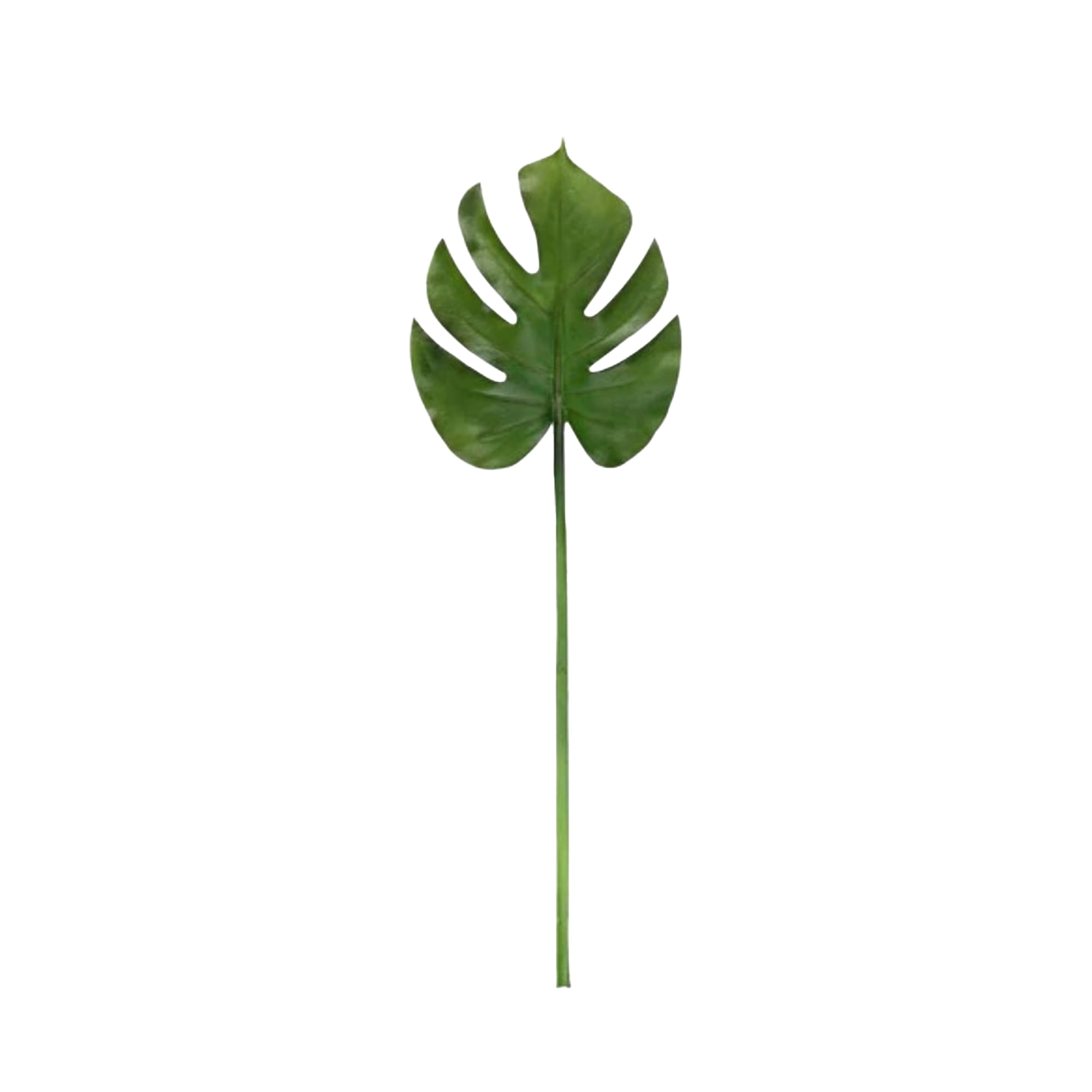 Green and Burgundy Split-Leaf Artificial Philodendron Spray, 23"