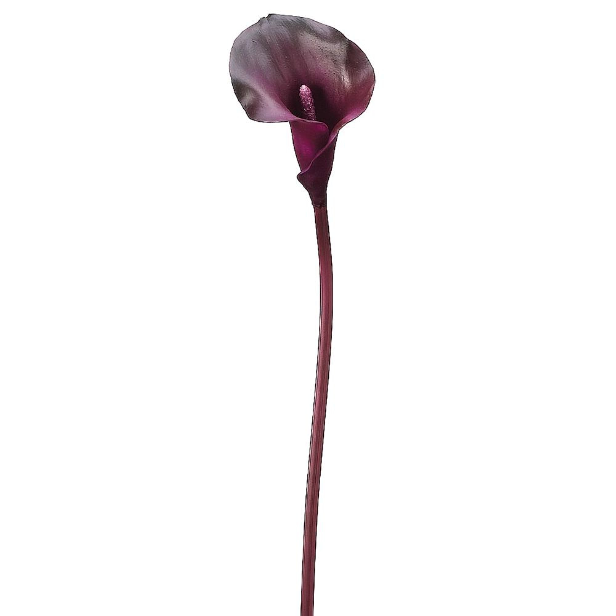 Club Pack of 24 Eggplant Purple Calla Lily Artificial Floral Craft Sprays 21"