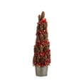 thumbnail image 1 of Allstate Floral 2' Artificial Christmas Tree Potted Pine Cone Crab Apple - Unlit, 1 of 2