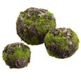 thumbnail image 1 of Allstate Floral & Craft AA2210-GR 3.5 to 6.5 in. Artificial Moss Stump Ball-Shaped Topiary, Green - Pack of 4, 1 of 1