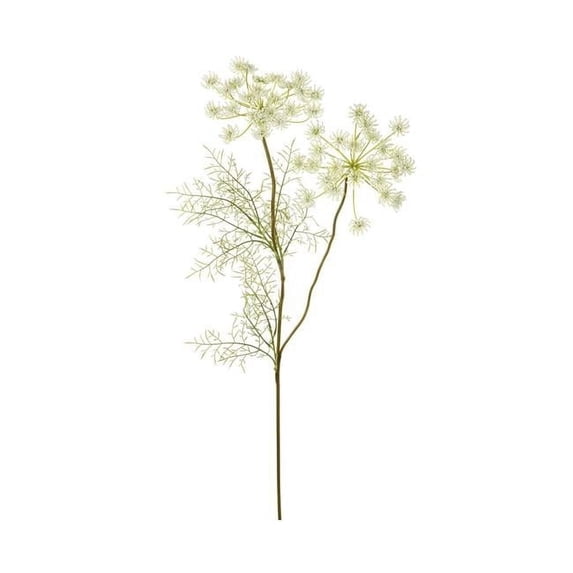 Allstate Floral & Craft FSQ452-WH 33 in. Queen Annes Lace Artificial Flower Stem - White