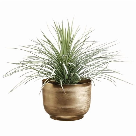 Allstate Floral & Craft WP0691-GR-FK 8 x 11 in. Artificial Whipple Yucca Plant with Textured Planter, Flocked Green