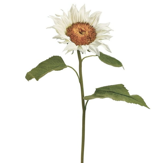 Pack of 12 White Sunflower Artificial Floral Craft Sprays 25"
