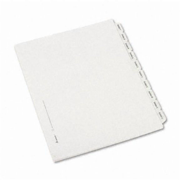 Allstate-Style Legal Index Dividers  25-Tab  Exhibit A-Z  Letter  White  25