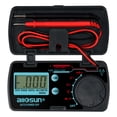 thumbnail image 1 of Allsun Digital Multimeter Tester,AC DC Voltage Tester Pocket Multimeter Compact Volt Meters and Multimeters Kit Resistance Diode and Continuity Test Auto-ranging EM3082 Black, 1 of 9
