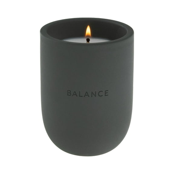 Allswell Balance (Balsam + Mahogany + Musk) Scented 1-Wick Ceramic Jar Spa Candle 10oz.