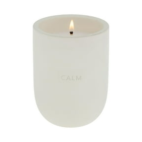 Allswell Calm Scented 1-Wick Ceramic Jar Spa Candle, Coconut + Citrus + Amber, 10 oz