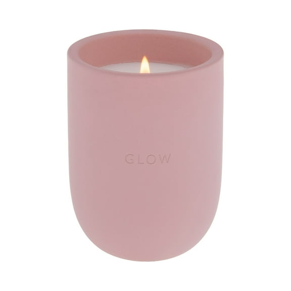 Allswell Glow Scented Ceramic Jar Spa Candle 10 oz., Vanilla & Pear & Coconut, Pink