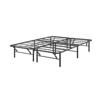 Allswell 14" Convertible High Platform Metal Bed Frame, Queen/King, Black