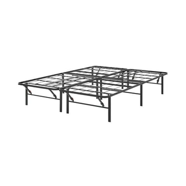 Allswell 14" Convertible High Platform Metal Bed Frame, Queen/King, Black