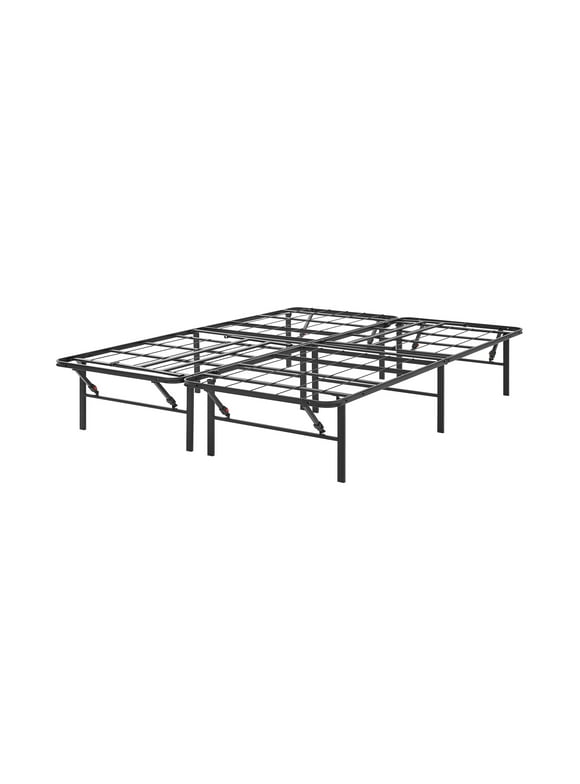 Allswell 14" Convertible High Platform Metal Bed Frame, Queen/King, Black