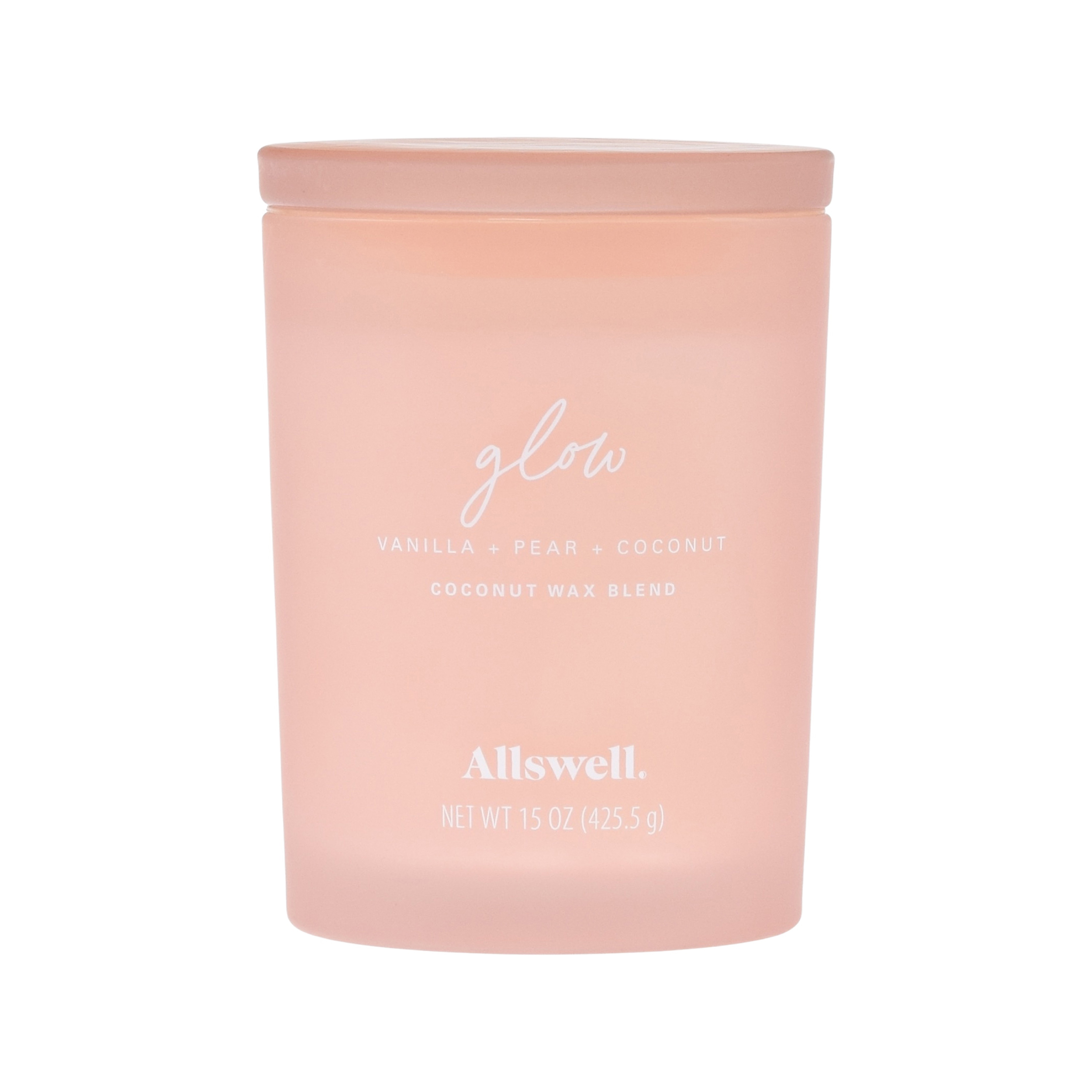 Allswell 15oz Scented 2-Wick Spa Candle - Glow (Vanilla + Pear + Coconut) - image 1 of 4