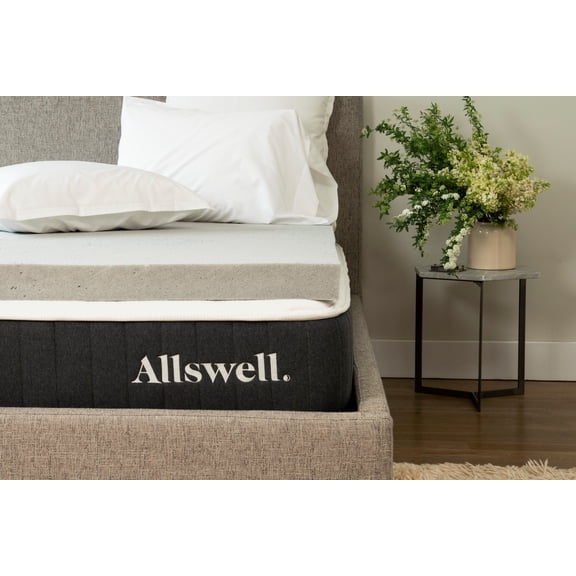 Allswell 2" Artic Gel with Graphite Memory Foam Mattress Topper, Queen