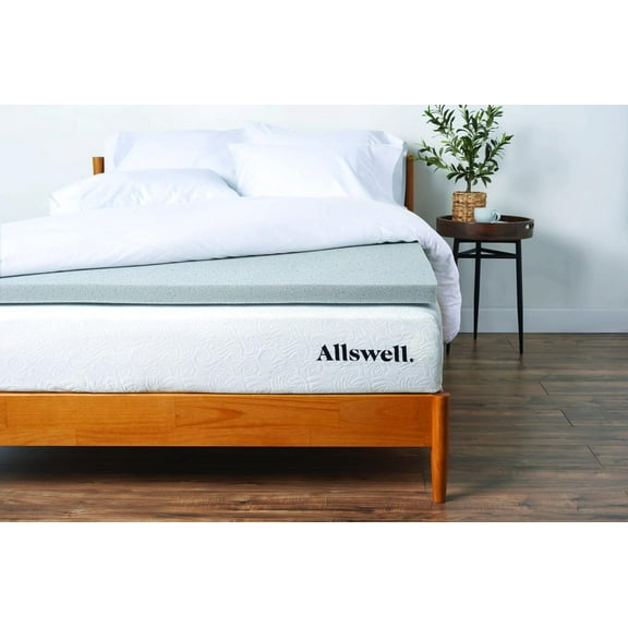 Allswell 2" Artic Gel with Graphite Memory Foam Mattress Topper, Full