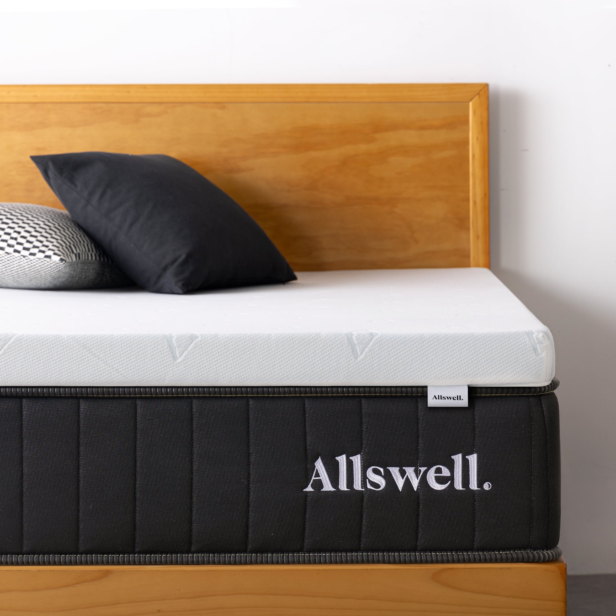 Allswell 3" Covered Memory Foam Mattress Topper, Full