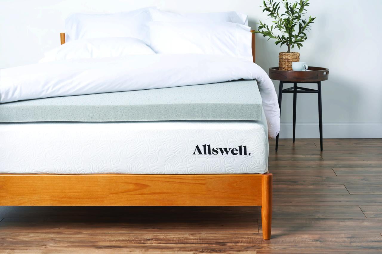 Allswell 3" Artic Gel with Graphite Memory Foam Mattress Topper, Queen