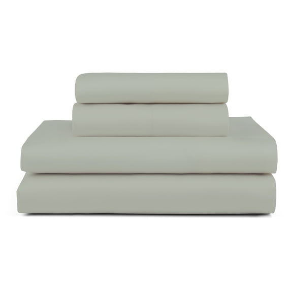 Allswell 100% TENCEL™ Lyocell Sateen Sheet Set, 4-Piece Queen Bedding Set, Smoke Grey, 320 Thread Count