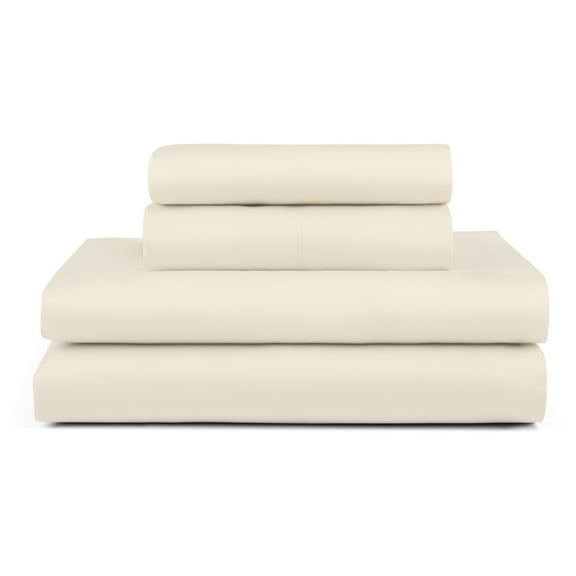 Allswell 4-Piece Soft & Silky Luxury 100% TENCELâ„¢ Sheets Set, Vanilla Dream, King