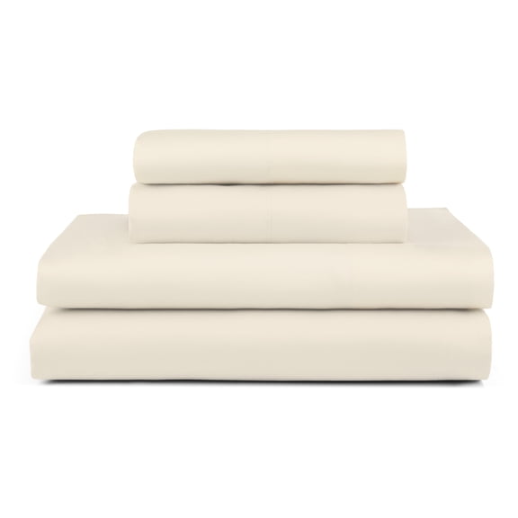 Allswell 100% TENCEL™ Lyocell Sateen Sheet Set, 4-Piece Queen Bedding Set, Vanilla Dream, 320 Thread Count