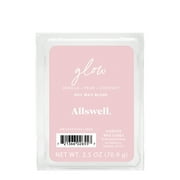 Allswell 6 Cube Wax Melts, Glow Vanilla + Pear + Coconut, 2.5 oz