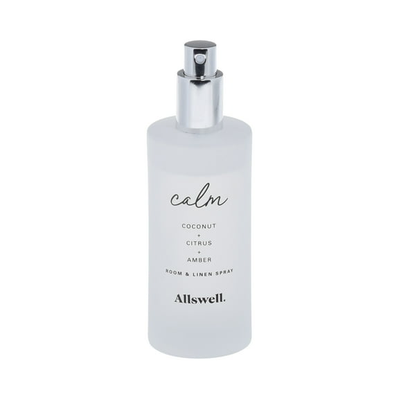 Allswell Calm (Coconut Citrus Amber) Scented Room and Linen Spray 3.4 Fl Oz (100mL).