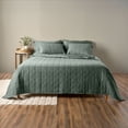 thumbnail image 1 of Allswell Cotton Linen Blend Quilt Set, Flagstone, Full/Queen, 1 of 7