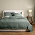 thumbnail image 1 of Allswell Full/Queen Duvet Cover Set, Tencel Lyocell, 3-Piece, Flagstone Green, 1 of 9