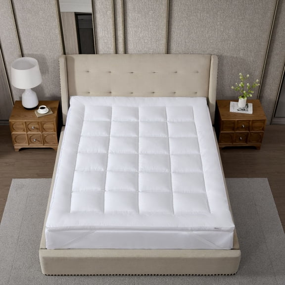 Allswell Down Alternative Queen Mattress Topper - Plush and Supportive