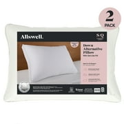 Allswell Down Alternative Bed Pillows, Standard/Queen - Firm, All Positions (2 Count)