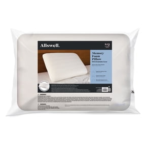 Allswell Memory Foam Pillow, Breathable, Pressure-Relieving Support, Standard/Queen