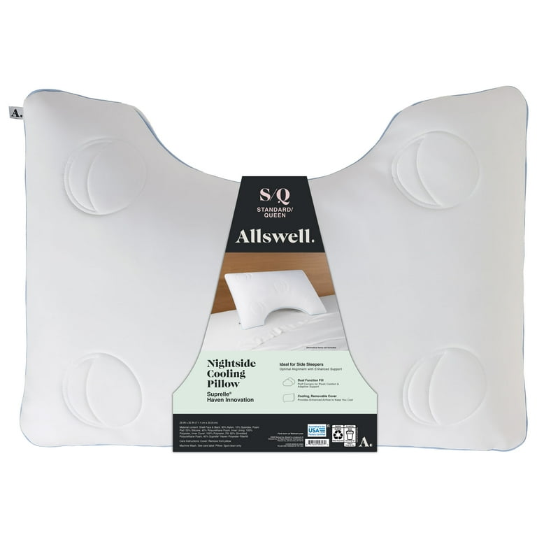 Allswell Nightside Cooling Pillow with Dual Function Fill