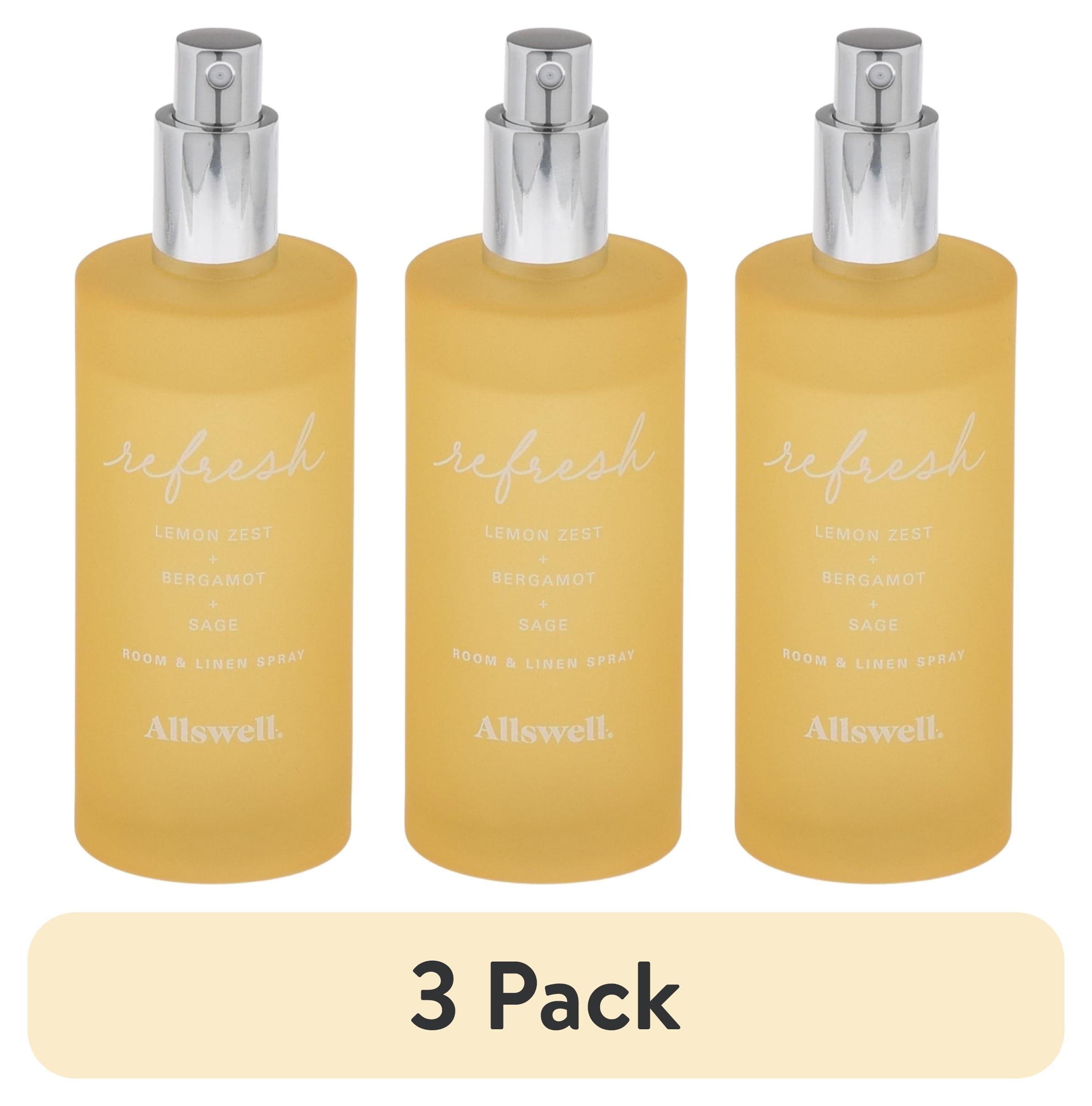 (3 pack) Allswell Refresh (Lemon Zest + Bergamot + Sage) Scented Room ...