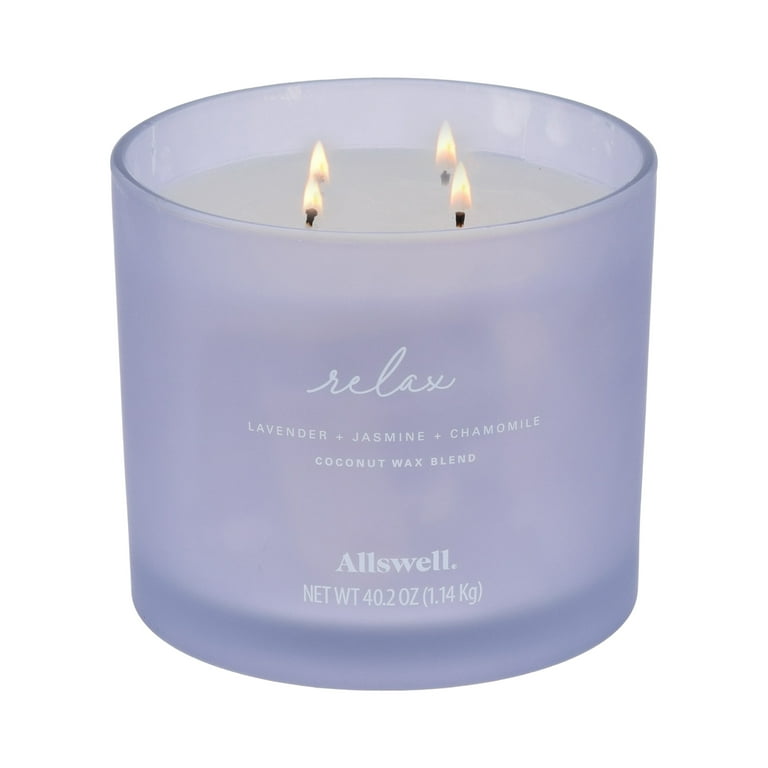 Allswell Relax Lavender Jasmine Chamomile Scented 4-Wick Spa