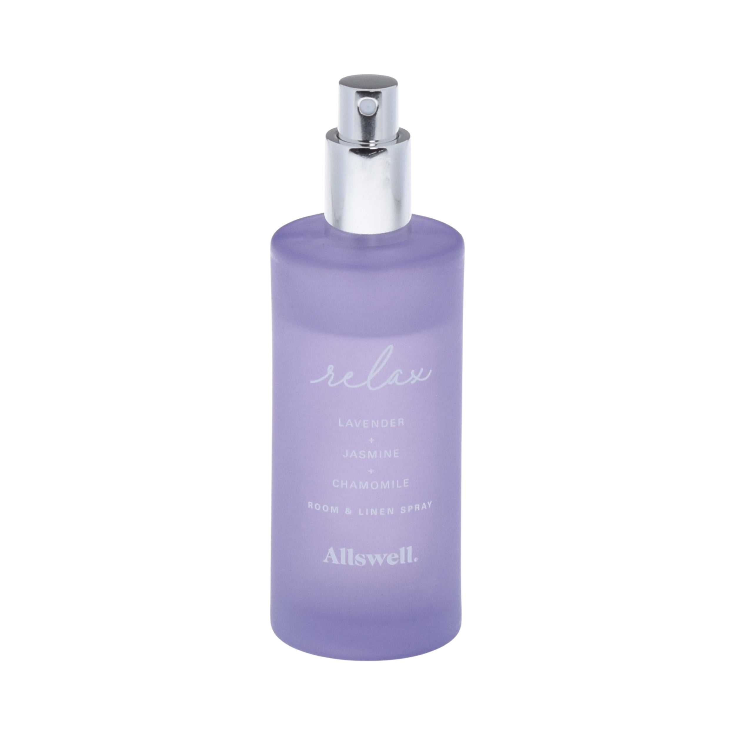Allswell Relax (Lavender + Jasmine + Chamomile) Scented Room and Linen Spray 3.4 Fl Oz (100mL).