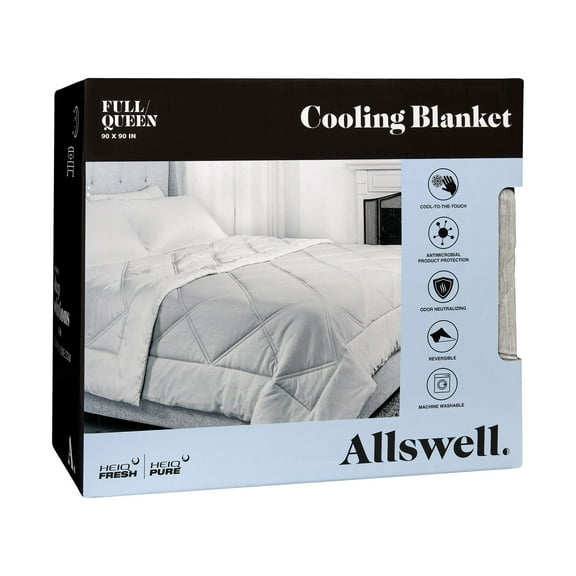Allswell Cooling Blanket, Twin - Silky Smooth Tencel, Antimicrobial, Reversible
