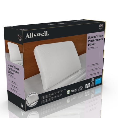 ALLSWELL SERENE FOAM BED PILLOW WITH TENCEL COVER,...