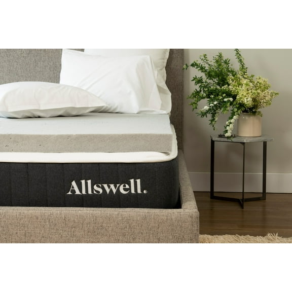 Allswell 2" Artic Gel with Graphite Memory Foam Mattress Topper, Full