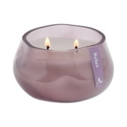 Allswell Relax (Lavender + Jasmine + Chamomile) Scented 1-Wick Organic Blown Jar Spa Candle 8oz.