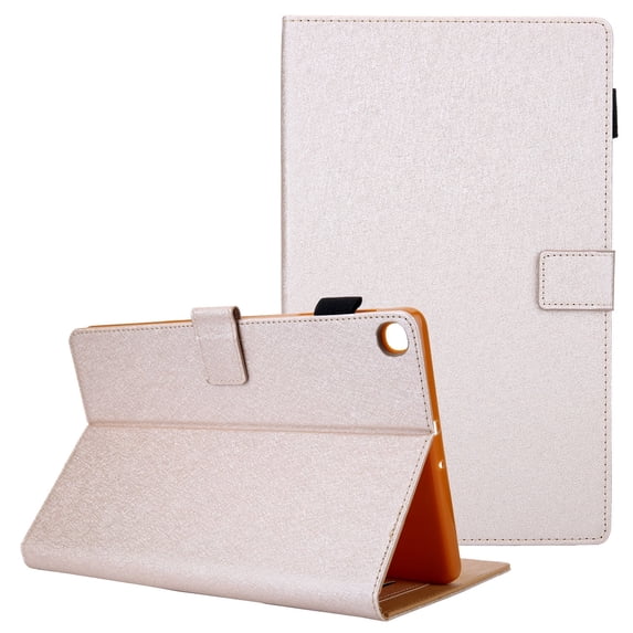 Allteych Galaxy Tab A 10.1 Case 2019 SM-T510 T515, Premium PU Leather Slim Folio Multi Angle Viewing Stand Lightweight Shockproof Case Cover for Samsung Galaxy Tab A 10.1 Inch 2019, Gold