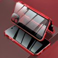 thumbnail image 1 of Alltyech Anti-peeping Magnetic Case for Apple iPhone 12 6.1", Anti-spying Screen Protector Metal Frame Privacy Protection Bumper Adsorption Cover Case for Apple iPhone 12 6.1", Red, 1 of 8