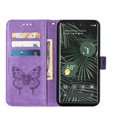 thumbnail image 1 of Allytech Butterfly Leather Wallet Cell Phone Case for Motorola Moto G Stylus 5G, Lightpurple, 1 of 1
