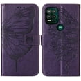 thumbnail image 1 of Alltyech Flip Wallet Case for Moto G Stylus 5G 6.8-inch, 3D Big Butterfly Embossed Cards Slots Hand Strap Kickstand Drop Protection Anti-scratch Cover Case for Motorola Moto G Stylus 5G - Purple, 1 of 4