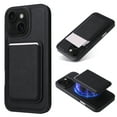 thumbnail image 1 of Alltyechgroup Slim Shockproof Phone Case for iPhone 15, 2-in-1 Wallet Case with Detachable Magnetic Card Holder, Compatible with MagSafe & Car Mount Cover, Black, 1 of 9