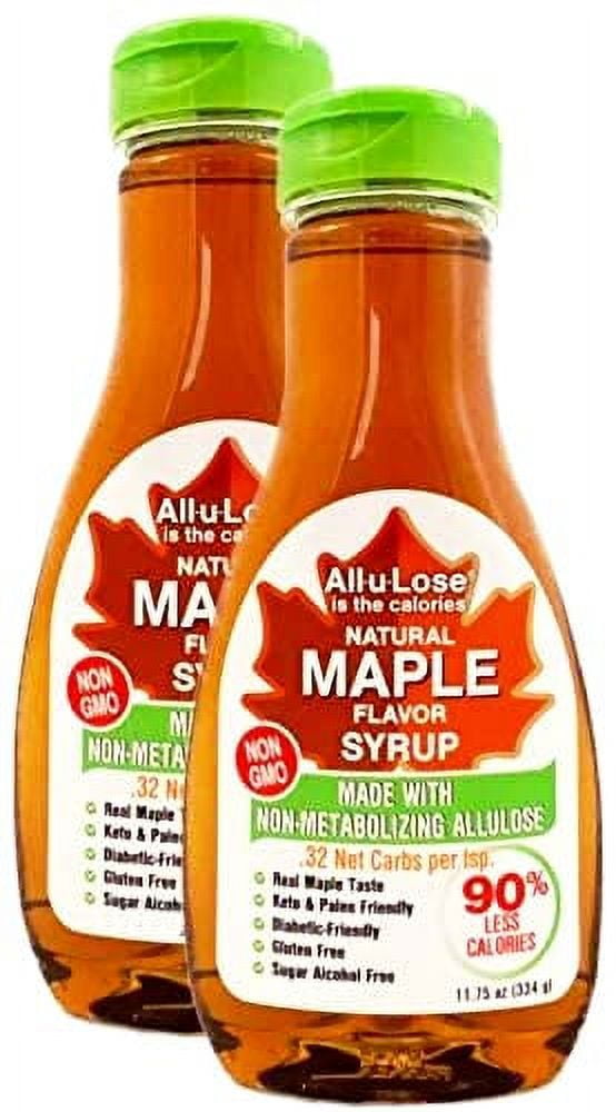 Allulose Natural Maple Flavored NonGMO Allulose Syrup, 11.75oz