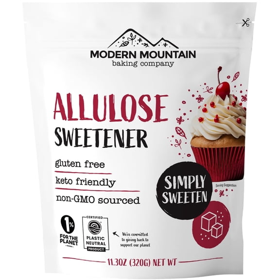 Allulose Sweetener (11.3oz)  Keto Sugar Substitute, 0g Net Carbs, Zero Calorie, No Erythritol, Tastes Like Sugar, Ideal for Baking, Non-GMO, Verified Gluten-Free