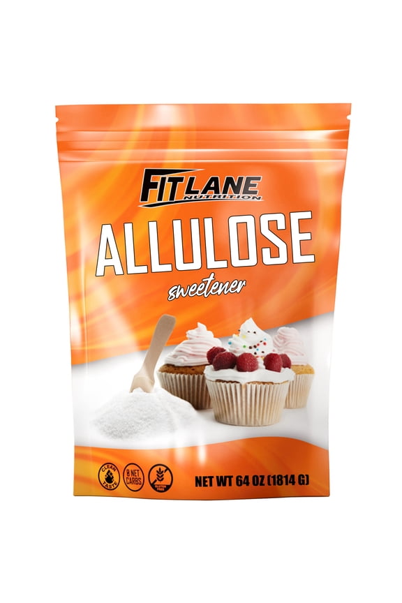 Allulose Sweetener 4 LBS, Zero Net Carb Natural Keto Sugar Substitute by Fit Lane Nutrition