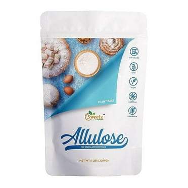 G-Sweetz Allulose Sweetener;  Servings 567/Each; Zero Calorie Sweetener, Sugar-Free Substitute; Low Carb Keto Diet Friendly Food | 5-LB (2268G)